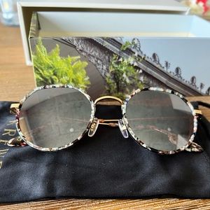 NWT Krewe Calliope Monarch 24K Mirrored Sunglasses